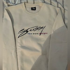 Stussy New Wave Designs (Sold Out) Appliqué Crew Sweater